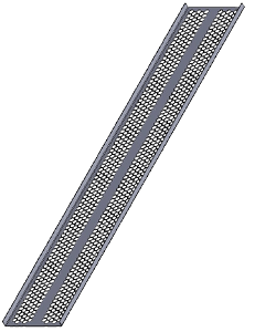 E44KNL44 (E44 KNL44) - Вертикальный кабельный желоб - 44U