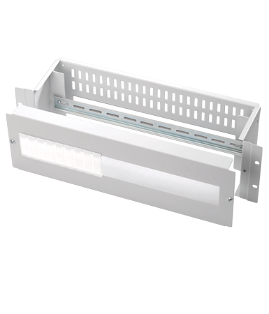 LN-PRZ-MOD-3U15-LG - Универсальная электрическая распределительная панель с DIN-рейкой, 19'' 3U, серая