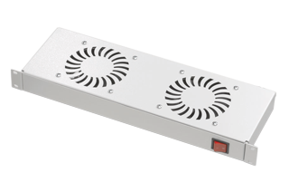 LN-FAN-ONF-2FRM-BL - Универсальная вентиляционная панель с ручным выключателем для 19