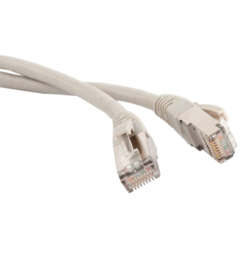TWT-45-45-0.5/S6-GY - Патч-корд экранированный FTP - RJ45 - cat 6 - 0.5 м - серый