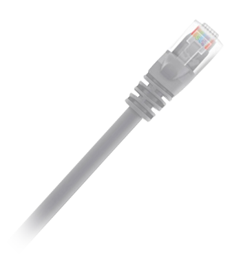 TWT2-45-45-0.5-GY - Патч-корд неэкранированный UTP - 2 пары - RJ45 - cat 5e - 0.5 м - серый