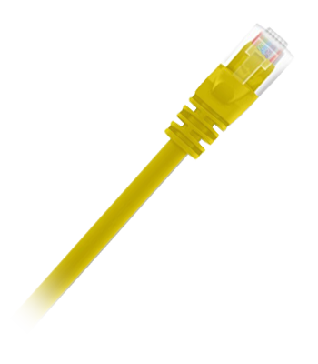 TWT-45-45-0.3-YL - Патч-корд неэкранированный UTP - RJ45 - cat 5e - 0.3 м - желтый
