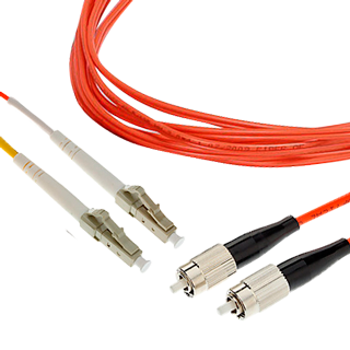 SMRT-FPCD-FCLC-MM53-1 - Шнур оптический дуплексный многомодовый 50/125 OM3 - FC-LC - PC - 1м