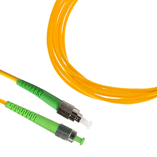 SMRT-FPCS-FCST-APC-1 - Шнур оптический симплексный одномодовый - SM 9/125 - FC-ST - APC - 1м